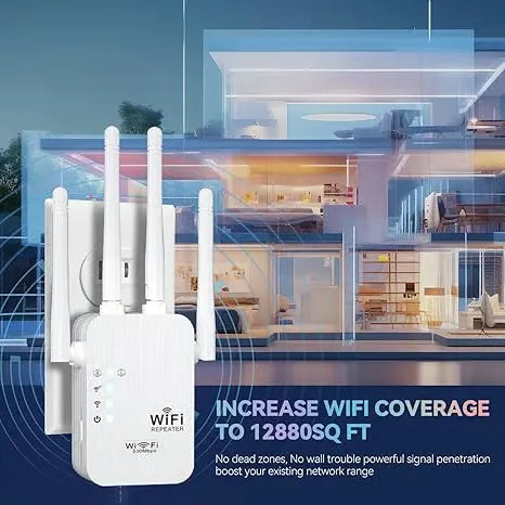 đĽHOT SALE 49% OFFâ¨WiFi Extender 2025, 1200Mbps Dual Band (5GHz/2.4GHz) Signal Booster