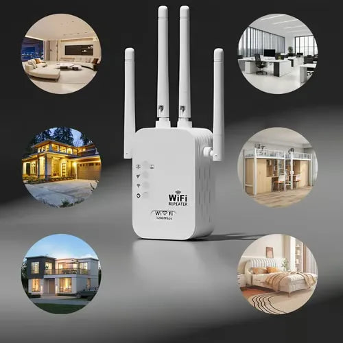 đĽHOT SALE 49% OFFâ¨WiFi Extender 2025, 1200Mbps Dual Band (5GHz/2.4GHz) Signal Booster