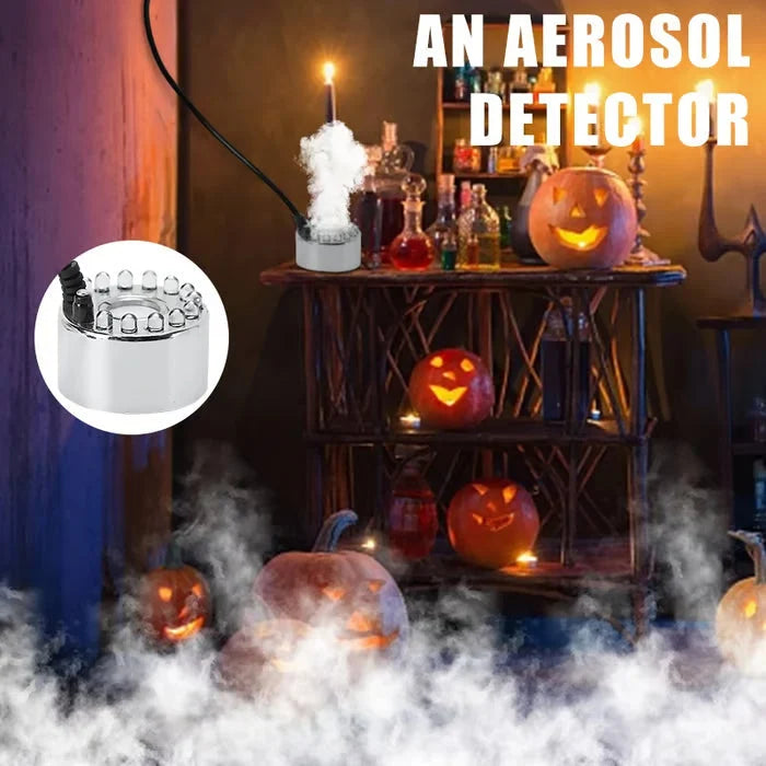 Ultrasonic Mist Maker & Fogger with LED Lights - Waterproof Submersible Ultrasonic Fog Generator for Ponds, Fountains & Halloween Decor