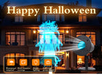 🎃 50% OFF TODAY! 32FT HD Halloween Projector Light – 10 Spooky Patterns to WOW Your Party 👻✨