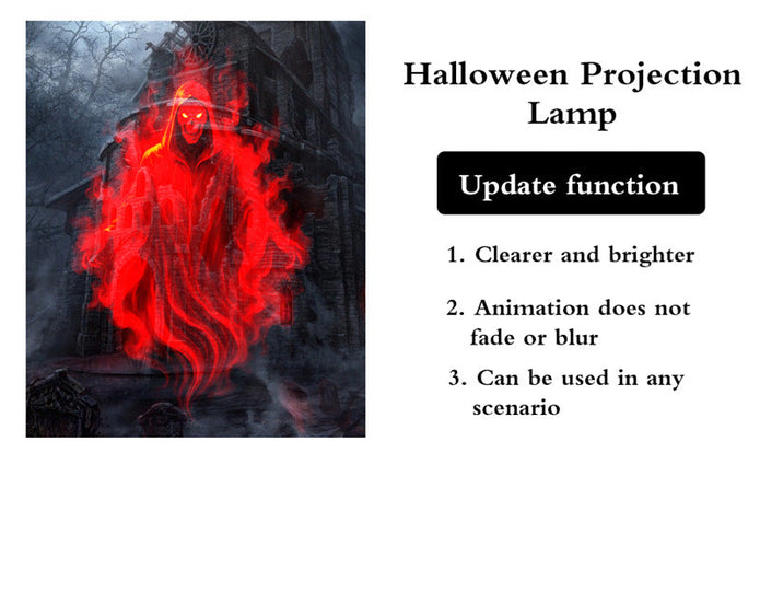 32FT HD Halloween Projector Light – 10 Spooky Patterns