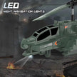 3.5 Channel Military RC Helicopters with LED Light, Altitude Hold, One Key Take Off/Landing