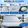 🚗 Magnetic Windshield Cover – All-Season Sun, Snow & Frost Protector for Cars, SUVs & Trucks
