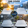 🚗 Magnetic Windshield Cover – All-Season Sun, Snow & Frost Protector for Cars, SUVs & Trucks