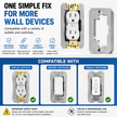 🛠 Outlet Repair Spacers – Easy Fix for Loose, Crooked & Recessed Outlets
