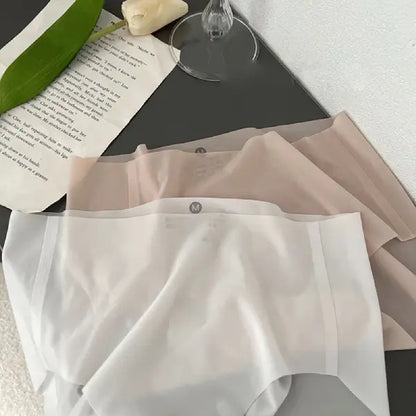 Ultra Thin Ice Silk Panties for Women - Leak Proof Non-Marking Invisible Breathable Sexy Briefs
