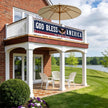 🎆✨God Bless America Patriotic Banner – 250th Anniversary Outdoor Decor Sign