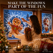 🔥Limited time 70% OFF -✨🎄Crystal Christmas Break-In Window Decal — 3D Shattered-Glass Holiday Window Decoration