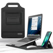Homegood™ 3-in-1 Wireless Charging Premium Laptop Sleeve – 15W Multi-Device Charging Pad, Built-in Ergonomic Stand & Mouse Pad (Fits up to 16