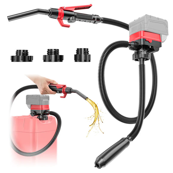 ✅ ⛽ Cordless Fuel Transfer Pump Compatible with DeWalt 20V & Milwaukee 18V Batteries