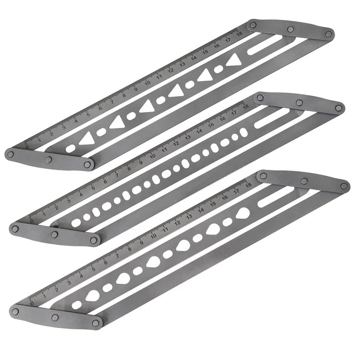 🎖️Adjustable Leather Belt Hole Punch | Stainless Steel Ruler Tool for Belts & Straps