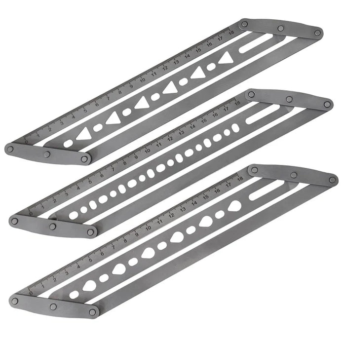 🎖️ Perforatrice per cinture in pelle regolabile | Strumento righello in acciaio inossidabile per cinture e cinturini