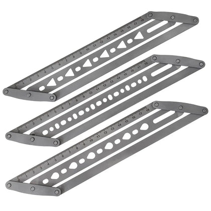 🎖️Adjustable Leather Belt Hole Punch | Stainless Steel Ruler Tool for Belts & Straps