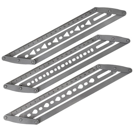 🎖️Adjustable Leather Belt Hole Punch | Stainless Steel Ruler Tool for Belts & Straps