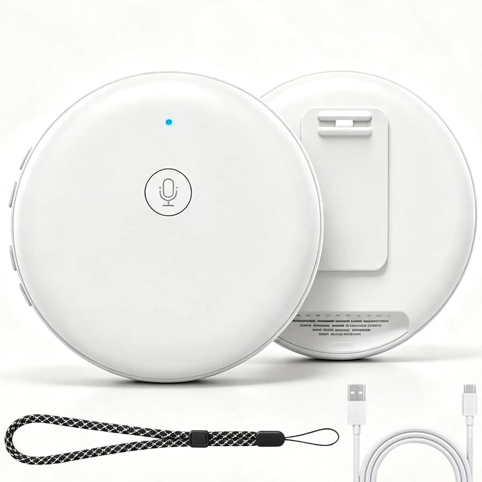 🌎 AI Wearable Translator – 165+ Language Two-Way Voice Translation Device, Real-Time AI Language Translator with Smart Learning, Bluetooth Connectivity for Travel, Work & Everyday Conversations
