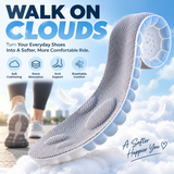 ☁️ 2pairs  4D Cloud Comfort Insoles – Soft Cushioning & All-Day Support