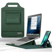 Homegood™ 3-in-1 Wireless Charging Premium Laptop Sleeve – 15W Multi-Device Charging Pad, Built-in Ergonomic Stand & Mouse Pad (Fits up to 16