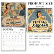 🔥Black Friday Deal｜2027 Fun Retro-Style Satirical Wall Calendar