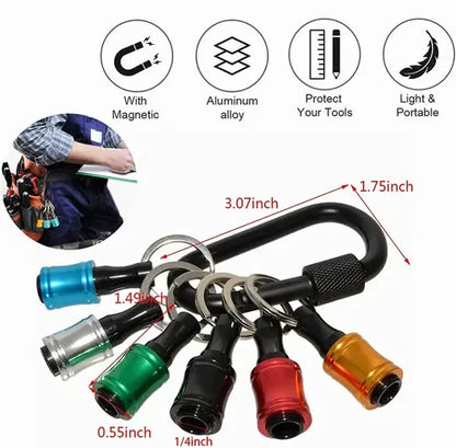 1/4" Hex Quick Release Drill Bit Holder Keychain!
