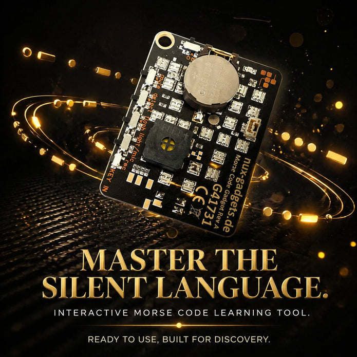 📟 Morse Code Trainer Card Pro (LED Edition)
