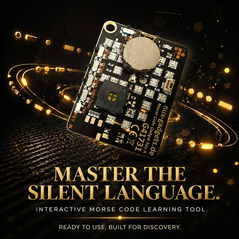 📟 Morse Code Trainer Card Pro (LED Edition)