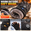 🔥 Rechargeable Heated Gloves – 3 Heat Settings, Waterproof Touchscreen Winter Gloves