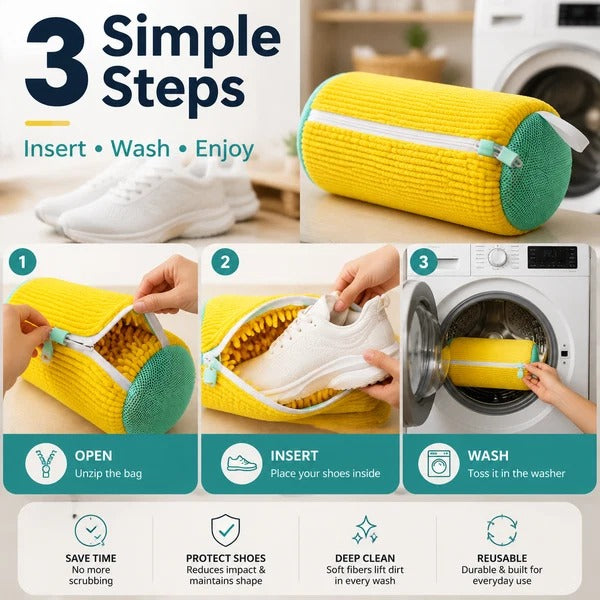 Protect Your Favorite Sneakers with a No-Scrub Shoe Washing Bag Designed for Everyday Cleaning