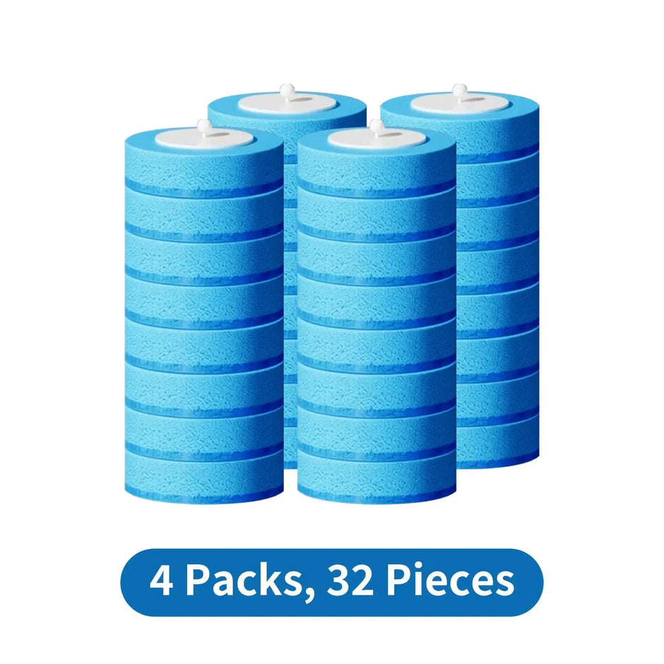 Toilet Scrubber Kit with Self-Cleaning Disposable Pads – No Pre-Rinse, No Mess, No Odor , Simplifies Bathroom Hygiene