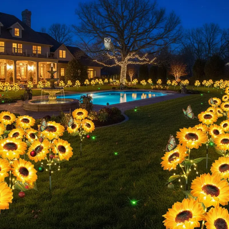 🌻Mother's Day Sale 49% OFF- 🌞Solar LED Sunflower Garden Lights-29.6inch/74cm
