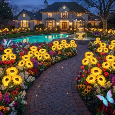 🌻Mother's Day Sale 49% OFF- 🌞Solar LED Sunflower Garden Lights-29.6inch/74cm