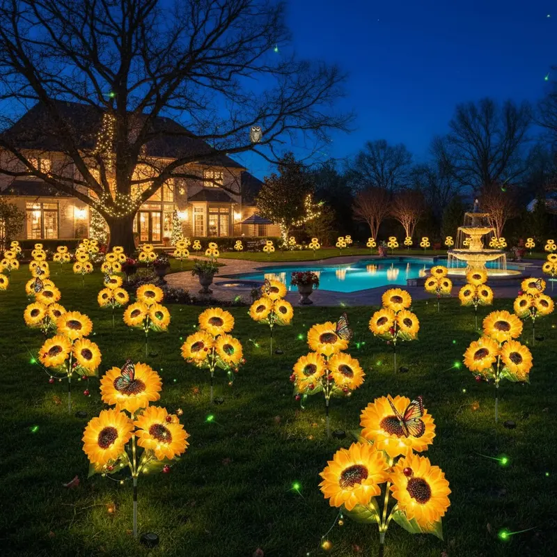 🌻Mother's Day Sale 49% OFF- 🌞Solar LED Sunflower Garden Lights-29.6inch/74cm