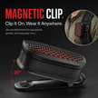 🔊 Magnetic Clip-On Bluetooth Speaker – IPX7 Waterproof, TWS Stereo & Ultra-Light 80g Wearable Design