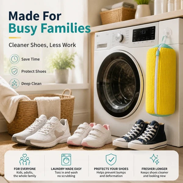 Protect Your Favorite Sneakers with a No-Scrub Shoe Washing Bag Designed for Everyday Cleaning