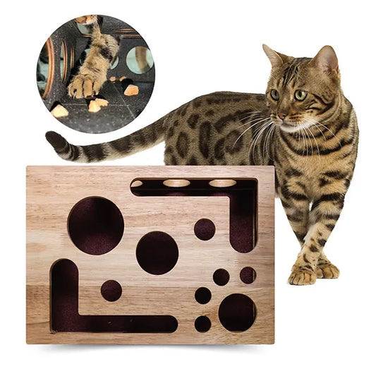 Now 49%OFF 🎁Cat Scratch Puzzle Enrichment Box: Stress Free Alternative to Clippers and Grinders