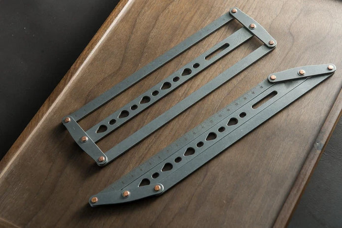 🎖️ Perforatrice per cinture in pelle regolabile | Strumento righello in acciaio inossidabile per cinture e cinturini