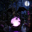 🔥Halloween Promotion - Gothic Dragon LED Crystal Ball Lamp for Dark Aesthetic Decor🐉