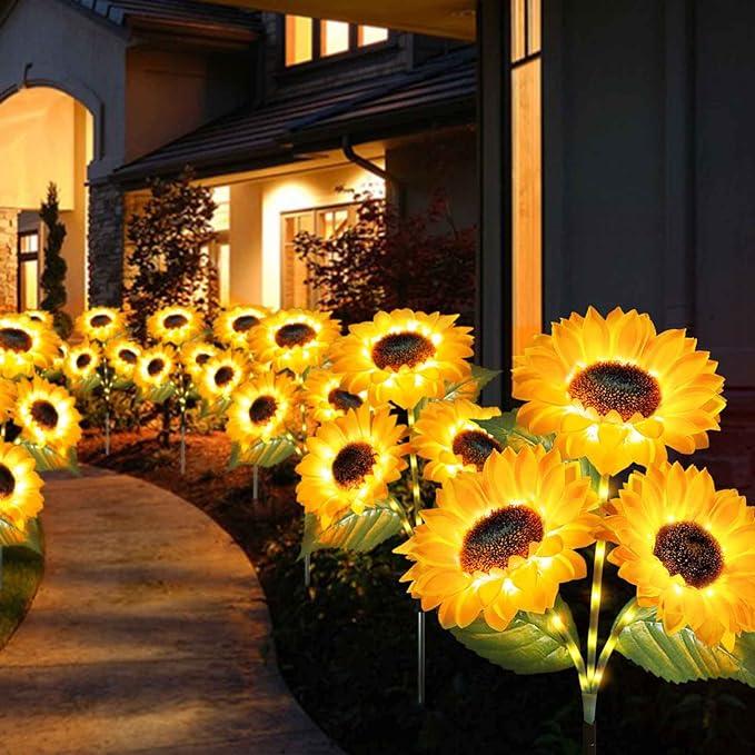 🔥Hot Sale 49% off🌟🌻 Solar Powered LED Sunflower Garden Lights Set