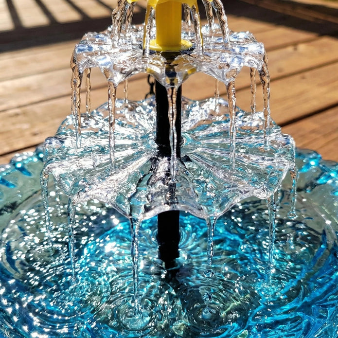 Solar Powered Hanging Bird Bath Fountain
