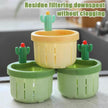 2pcs Cactus Kitchen Automatic Dumping Sink Filter