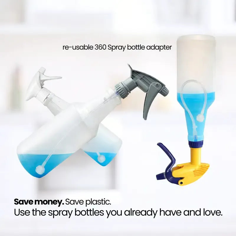 🔥LAST DAY 50% OFF - 🌟💦 3-Pack Universal Fit 360° Spray Bottle Adapter