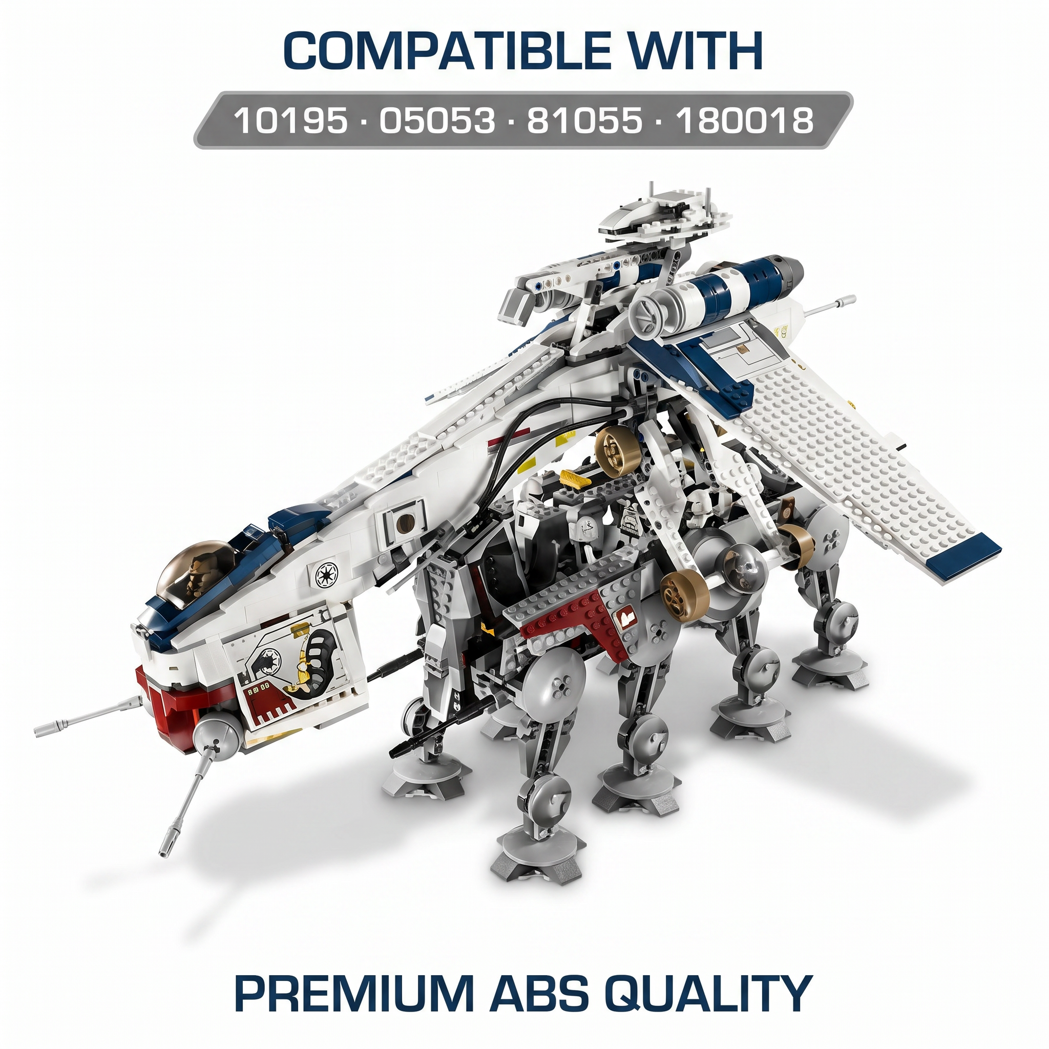Galactic Republic Dropship & AT-OT Building Kit - 1758PCS Epic Edition