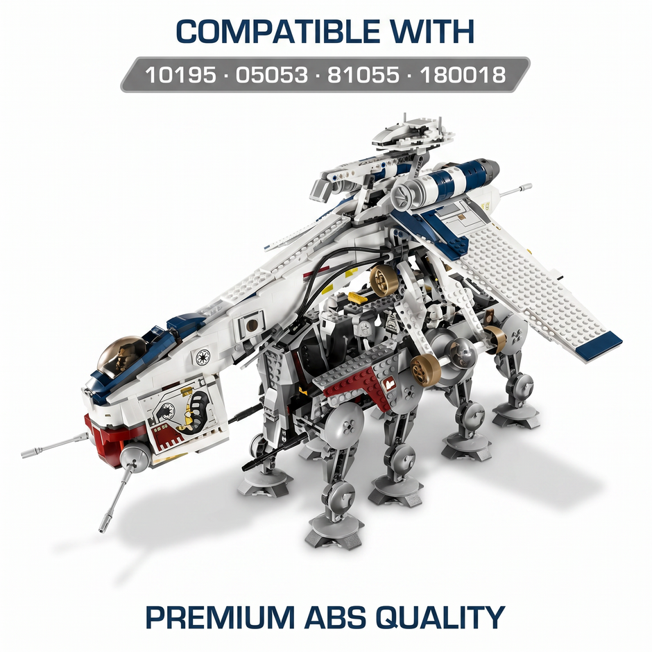 Galactic Republic Dropship & AT-OT Building Kit - 1758PCS Epic Edition