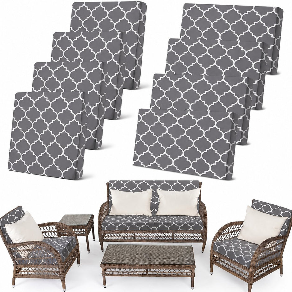 🛋️ Waterproof Outdoor Patio Sofa Cushion Covers 🔥