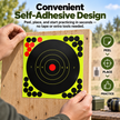 🎯 8' Peel-and-Stick Shooting Targets – 50-Pack Bullseye Stickers