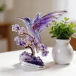 Stunning Amethyst Styled Hummingbird - Personalized Hummingbird Custom Shaped Acrylic Plaque
