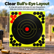 🎯 8' Peel-and-Stick Shooting Targets – 50-Pack Bullseye Stickers