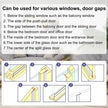 16.4Ft Door Weather Stripping🏅Adhesive Draft Stopper Seal Strip for Doors, Windows & Shower Doors