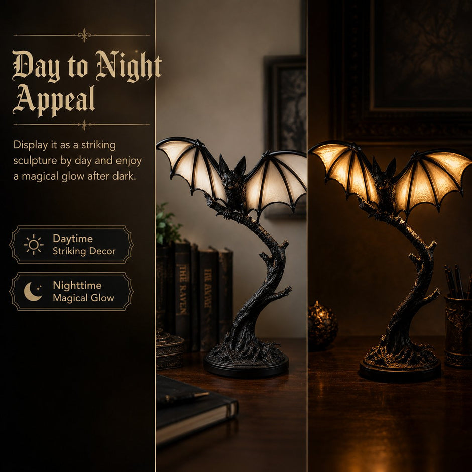 🔥Halloween Promotion - Lichtgevende vleermuis-tafellamp 🦇