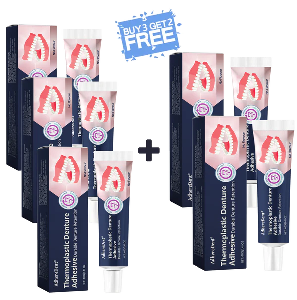 AdhereDent® Thermoplastic Denture Adhesive ⏳ Durable Denture Retention