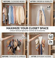 V-Shaped Double-Sided Closet Organizer Hanger